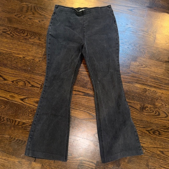 Knox Rose Denim - Knox Rose Women's black Regular Fit Pull-On Flare Jeans size L